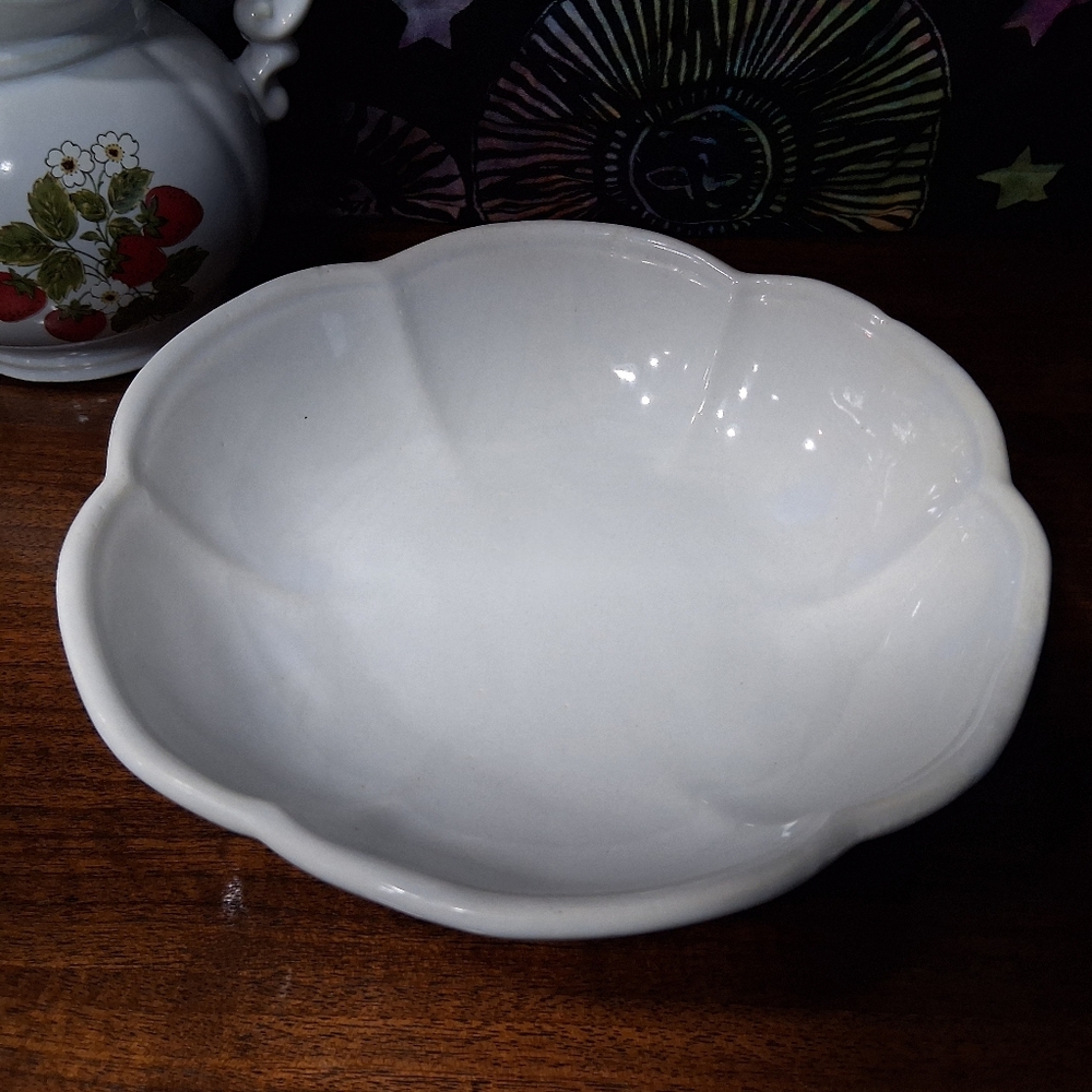 Vintage McCoy Strawberry Country Pitcher And Basin Set Wash Bowl 7528 USA - Picture 10 of 14